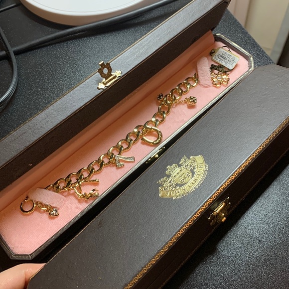 Vintage Juicy Couture Lucky Girl Wish Charm Bracelet - Picture 1 of 6